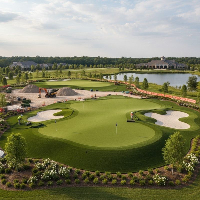 Golf Course Turf Installation